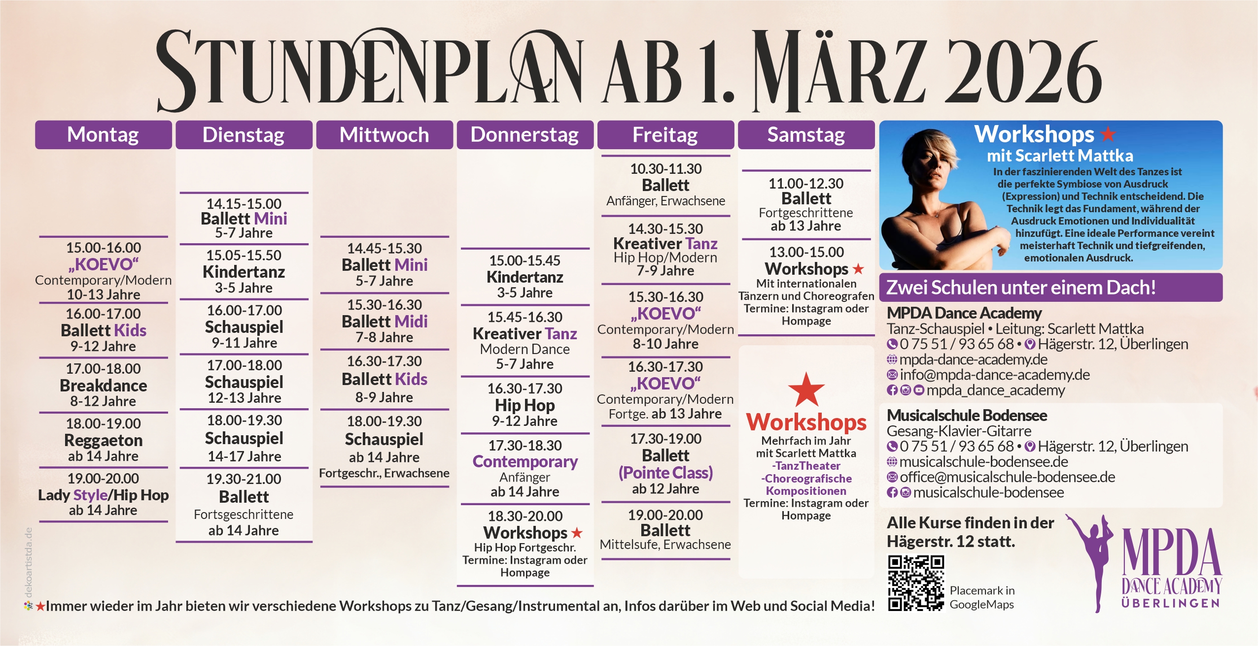 MPDA Stundenplan 2026-03